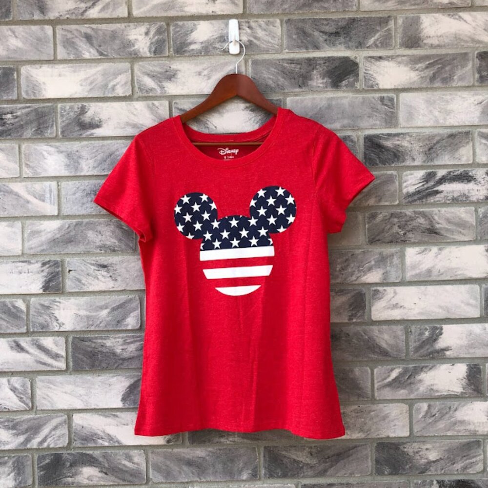Disney Mickey Mouse American Flag T-Shirt Size S NWT